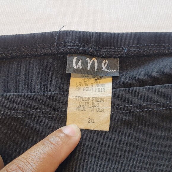 Fringe‎ Asymmetrical Black Skirt - Picture 4 of 6